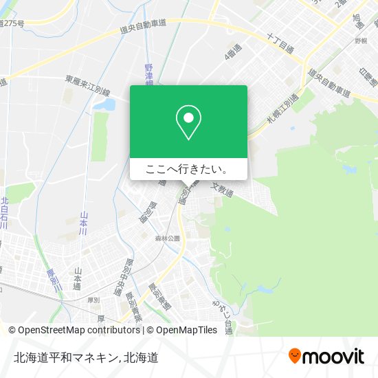北海道平和マネキン地図