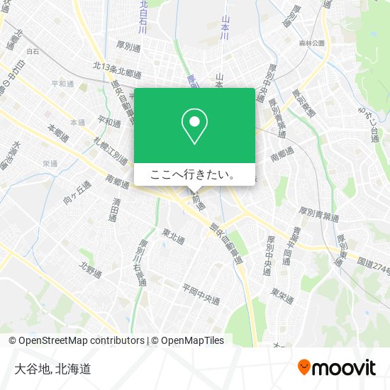 大谷地地図