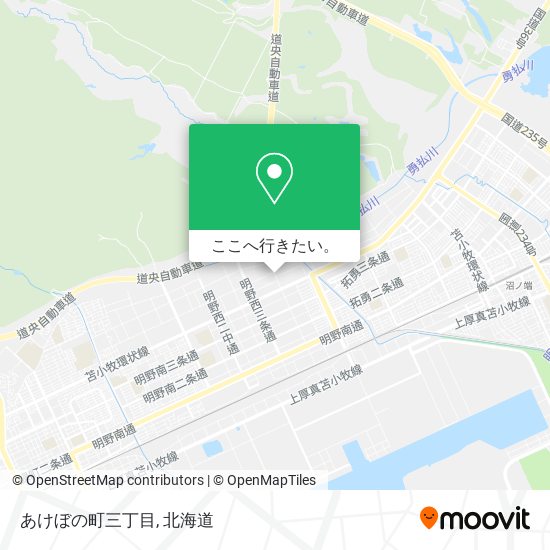 あけぼの町三丁目地図