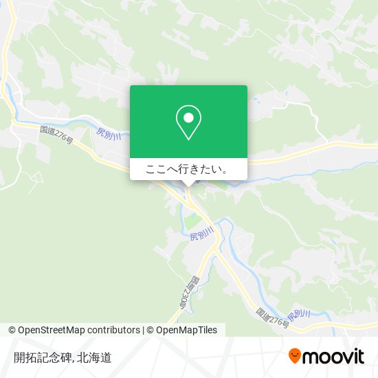 開拓記念碑地図