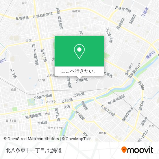 北八条東十一丁目地図