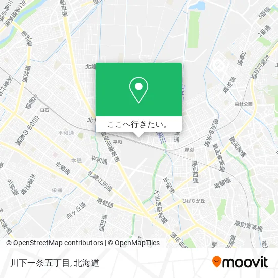 川下一条五丁目地図