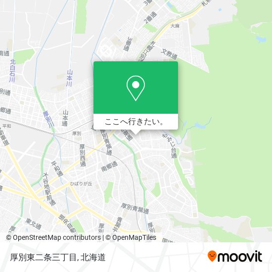 厚別東二条三丁目地図