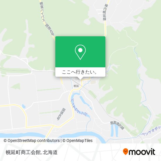 幌延町商工会館地図