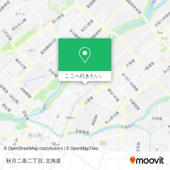 秋月二条二丁目地図