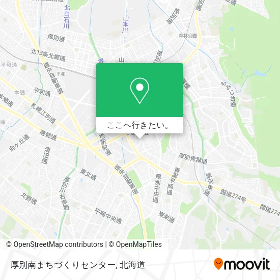 厚別南まちづくりセンター地図