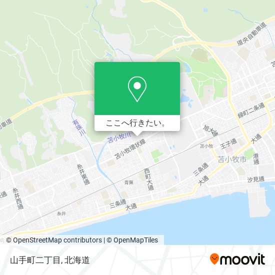 山手町二丁目地図