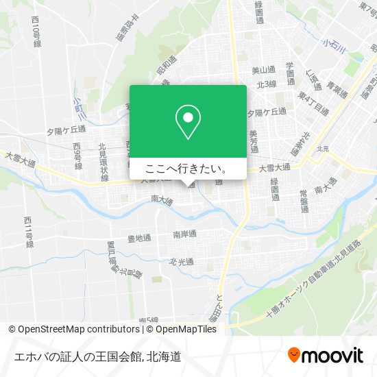 エホバの証人の王国会館地図