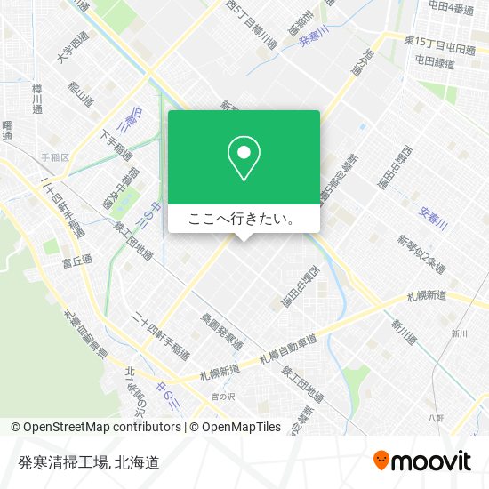 発寒清掃工場地図