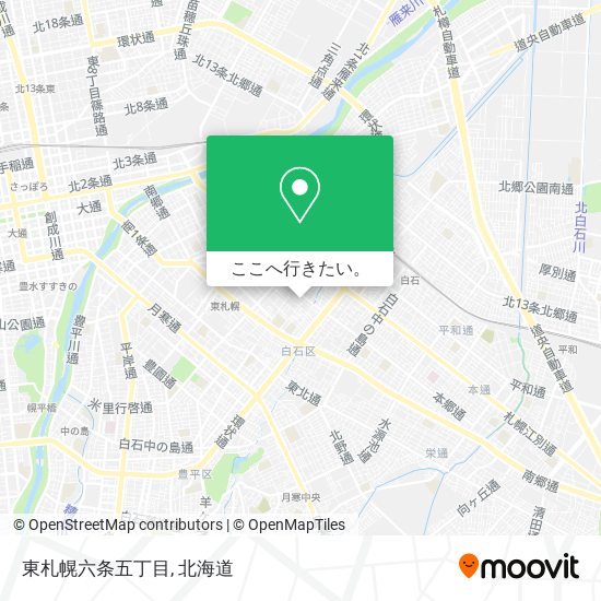 東札幌六条五丁目地図