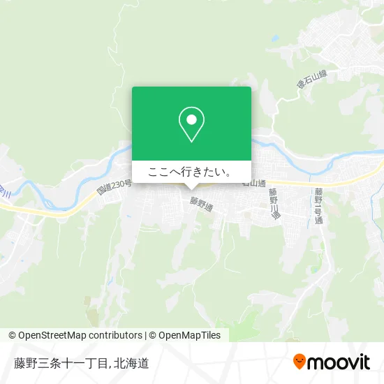 藤野三条十一丁目地図