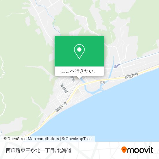 西庶路東三条北一丁目地図