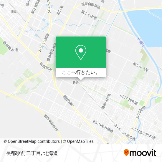 長都駅前二丁目地図