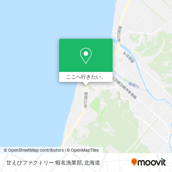 甘えびファクトリー 蝦名漁業部地図