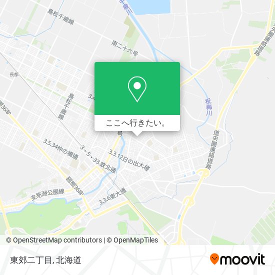 東郊二丁目地図