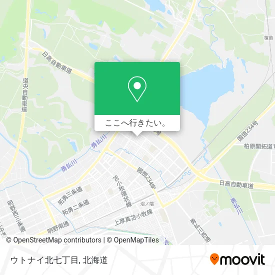ウトナイ北七丁目地図