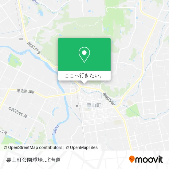 栗山町公園球場地図