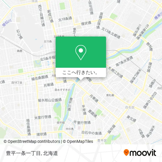 豊平一条一丁目地図
