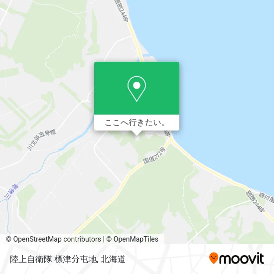 陸上自衛隊 標津分屯地地図