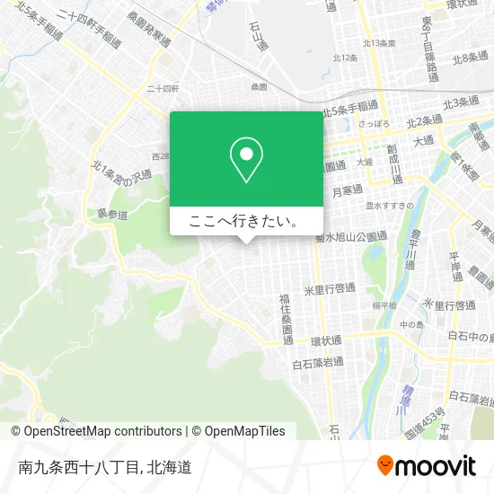 南九条西十八丁目地図