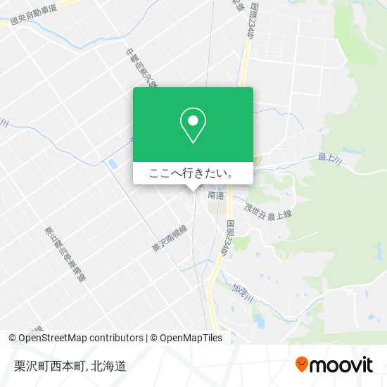 栗沢町西本町地図