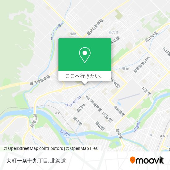 大町一条十九丁目地図