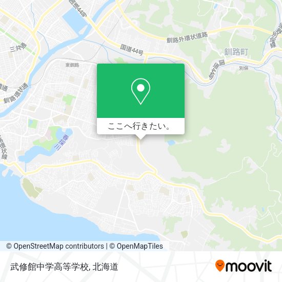 武修館中学高等学校地図