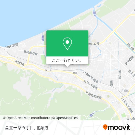 星置一条五丁目地図