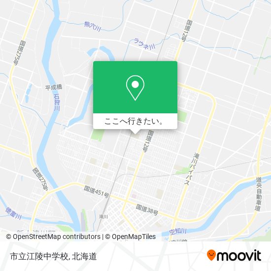 市立江陵中学校地図