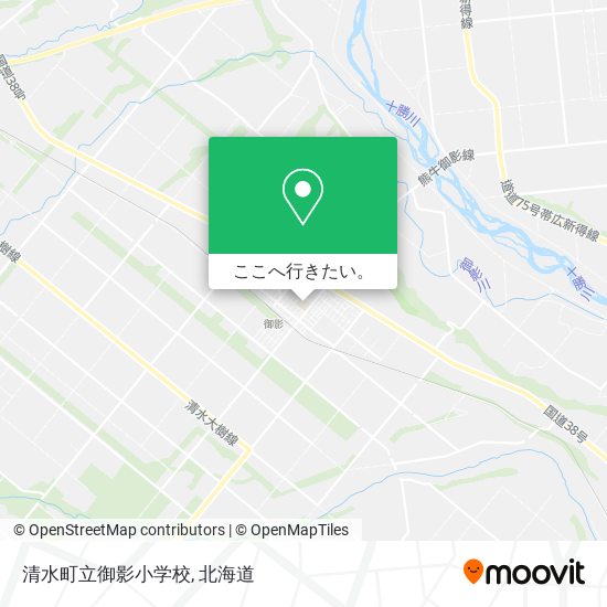 清水町立御影小学校地図