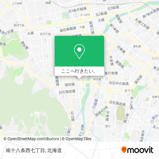 南十八条西七丁目地図