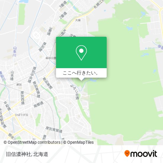 旧信濃神社地図
