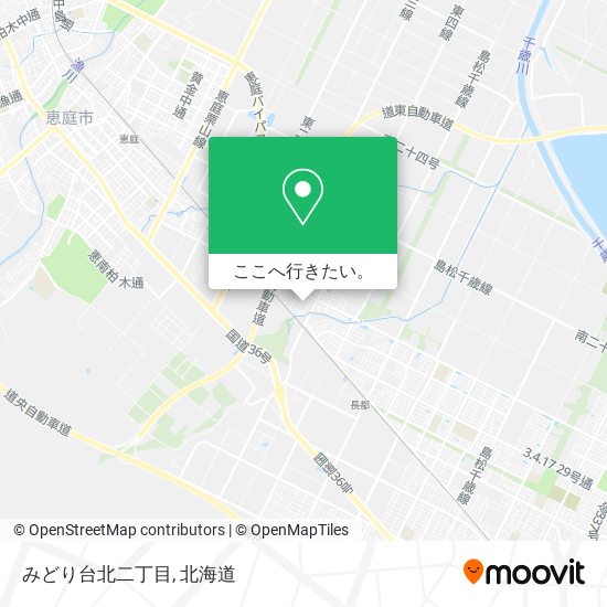 みどり台北二丁目地図