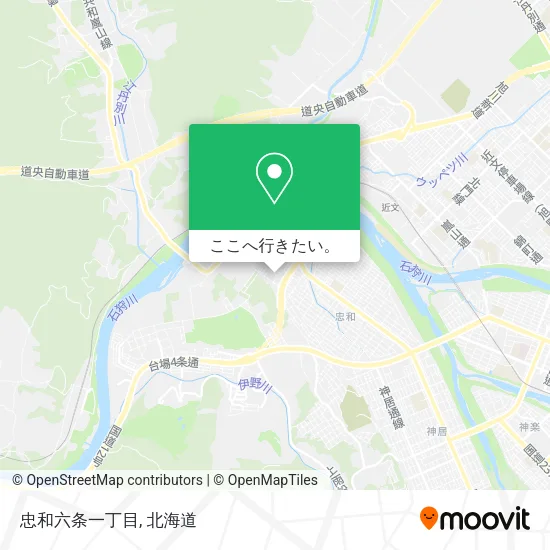 忠和六条一丁目地図