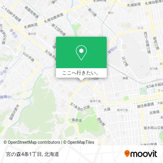 宮の森4条1丁目地図