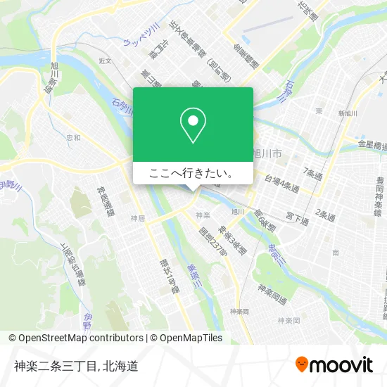 神楽二条三丁目地図