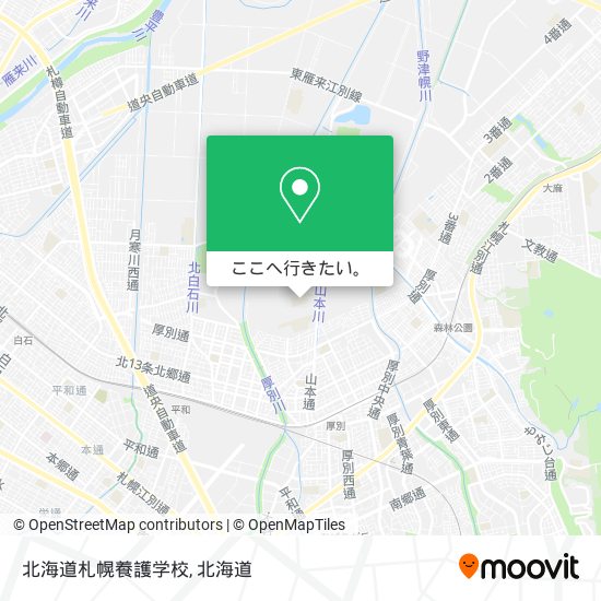 北海道札幌養護学校地図