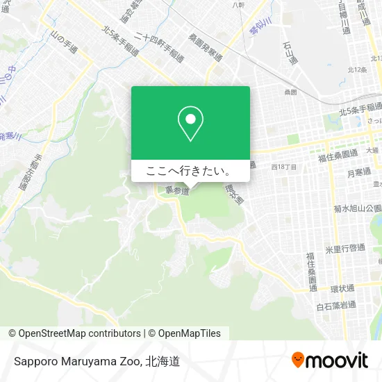 Sapporo Maruyama Zoo地図