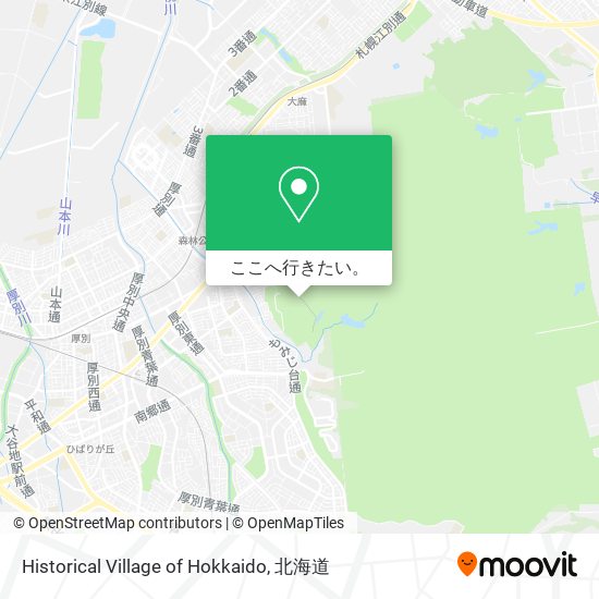 Historical Village of Hokkaido地図