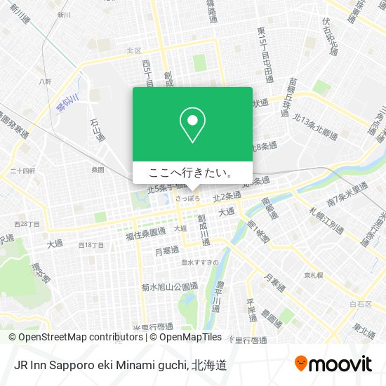 JR Inn Sapporo eki Minami guchi地図