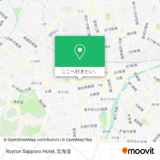 Royton Sapporo Hotel地図