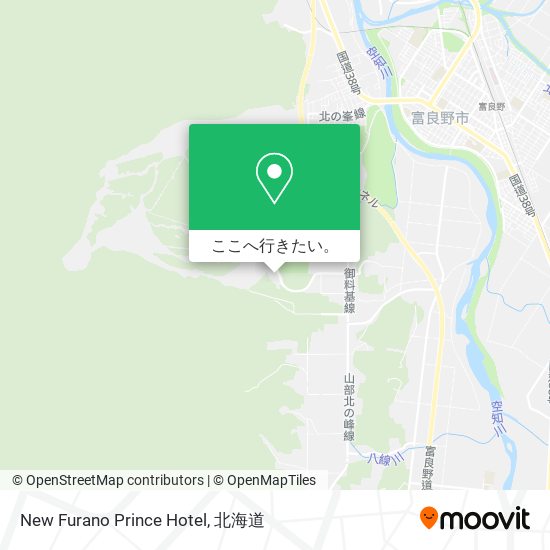 New Furano Prince Hotel地図