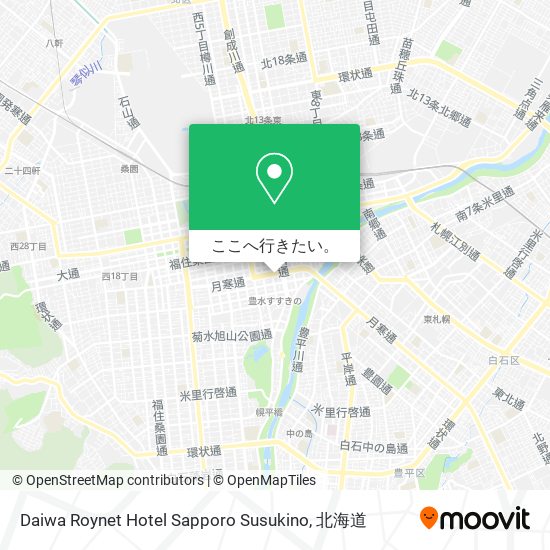 Daiwa Roynet Hotel Sapporo Susukino地図
