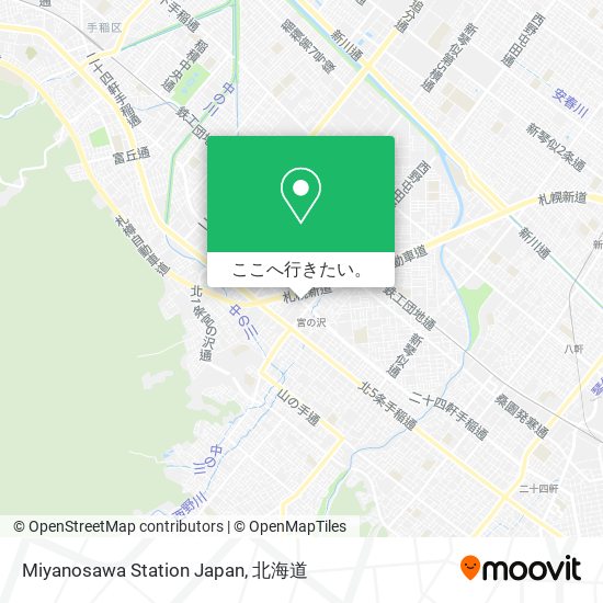 Miyanosawa Station Japan地図