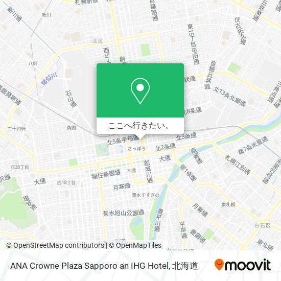ANA Crowne Plaza Sapporo an IHG Hotel地図