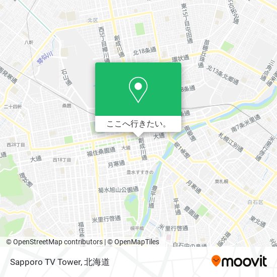 Sapporo TV Tower地図