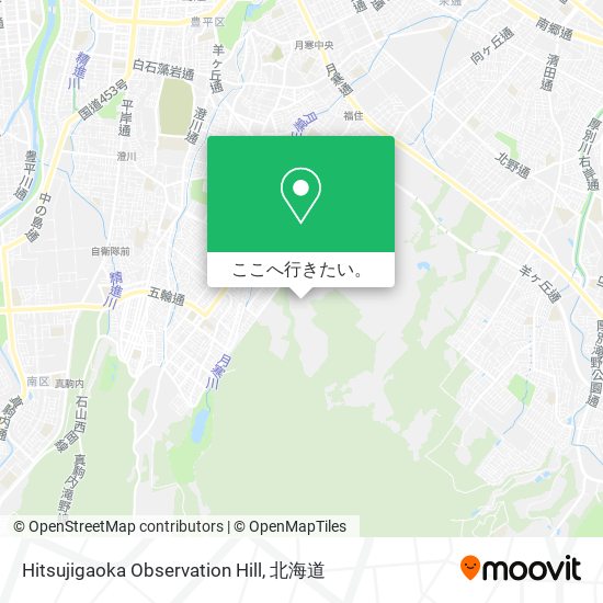 Hitsujigaoka Observation Hill地図