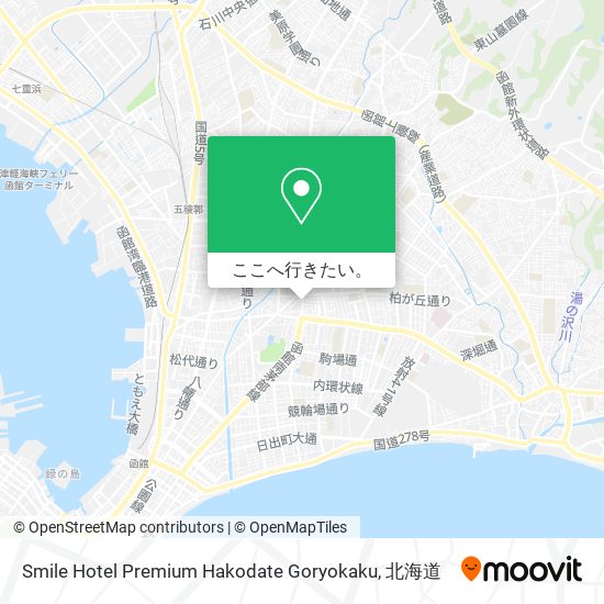 Smile Hotel Premium Hakodate Goryokaku地図