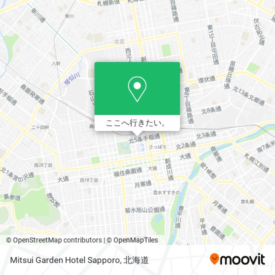 Mitsui Garden Hotel Sapporo地図
