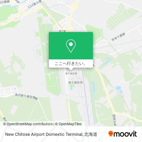 New Chitose Airport Domestic Terminal地図